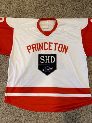 Princeton Hockey Jersey (White/Orange) #10