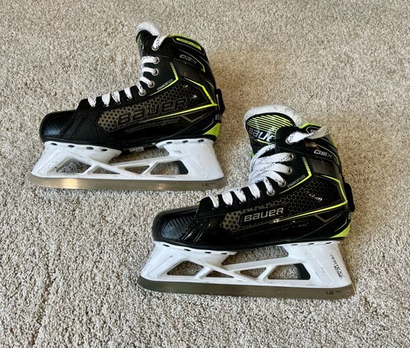 Senior Used Bauer GSX Hockey Goalie Skates Regular Width Size 7.0