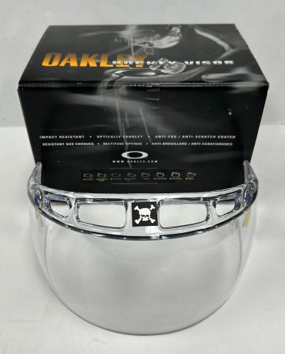 RARE New in box Oakley VR294 Visor hockey clear straight cut half shield face