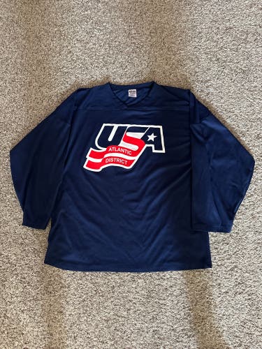 Navy USA Hockey Practice Jersey #7