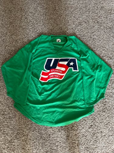 Green USA Hockey Practice Jersey #44