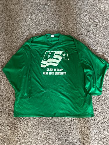 Green CCM USA Hockey Practice Jersey #4