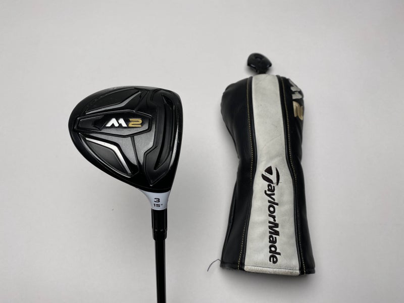 Taylormade M2 3 Fairway Wood 15* REAX 65g Stiff Graphite Mens RH HC Midsize Grip