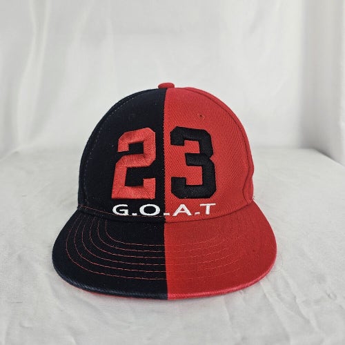 Supply Headwear MJ 23 GOAT Jordan Bulls Red Black Era Snapback Hat Cap