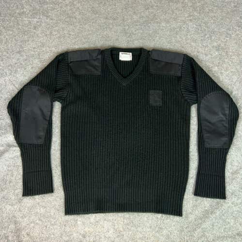Tact Squad Mens Sweater Extra Large Black Tactical Elbow Patch Heavyweight Top