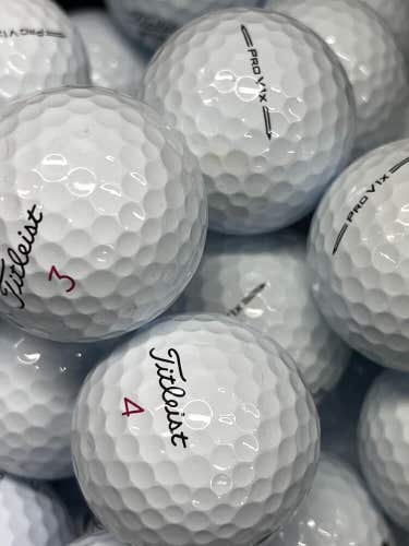 12 Titleist Pro V1x 2023 Near Mint AAAA Used Golf Balls
