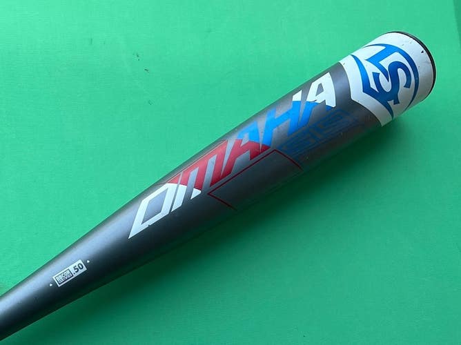 Used BBCOR Certified Louisville Slugger Omaha 519 Alloy Bat -3 28OZ 31"