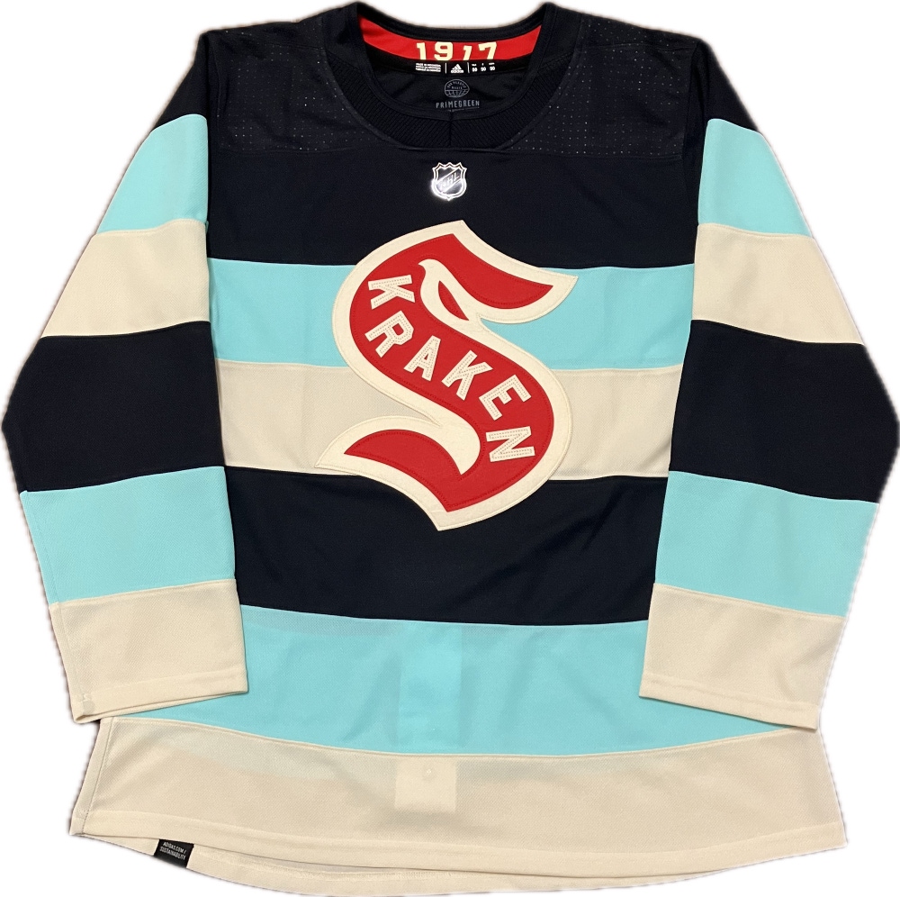 Seattle Kraken 2024 Winter Classic Blank Adidas NHL Hockey Jersey Size 50