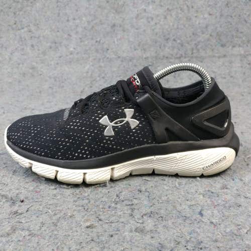 Under Armour Speedform Fortis Womens Running Shoes Size 6 Black White Athletic