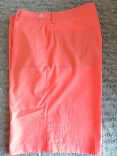Adidas ADIZERO Golf Shorts - Size 36 - Orange - Read Description
