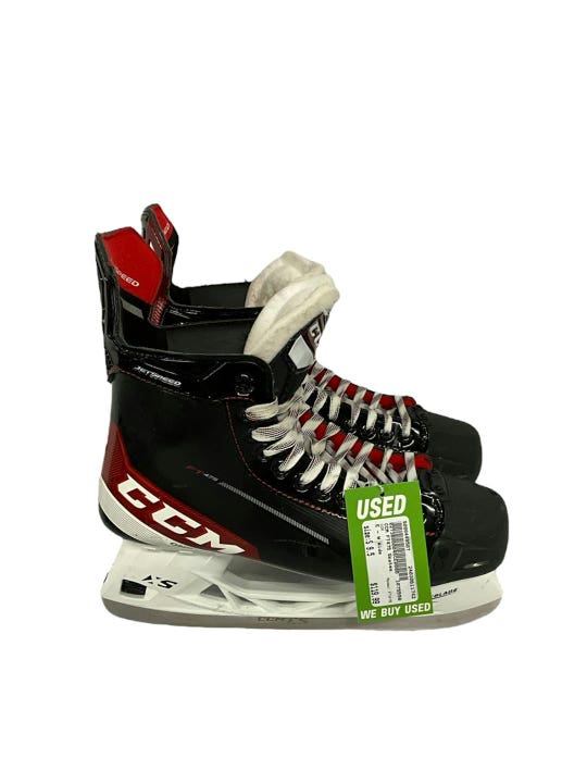 Used Ccm Jetspeed Ft475 Senior Ice Hockey Skates Size 9.5ee