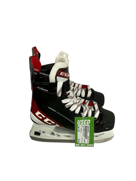 Used Ccm Jetspeed Shock Junior Ice Hockey Skates Size 3d