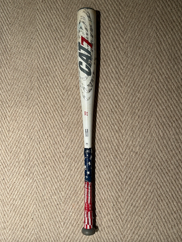 Used BBCOR Certified 2017 Marucci Alloy CAT7 Bat (-3) 27 oz 30"