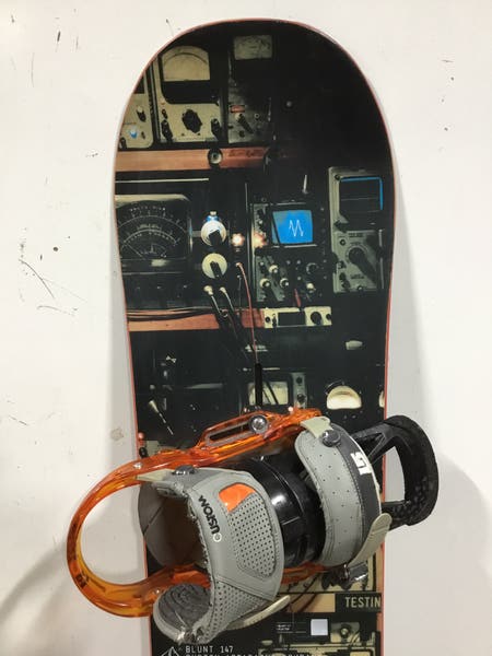 ◇BURTON BLUNT 147 & CUSTOM S 3点セット◇ BURTON BLUNT 147 バートン スノーボード板 ビンディングセット BURTON