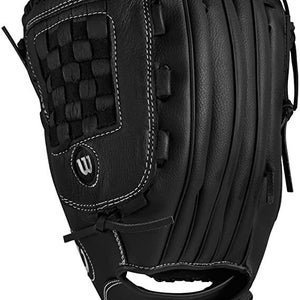 New Wilson A360 Slowpitch Softball Glove 14" LHT mens gear black grey leather