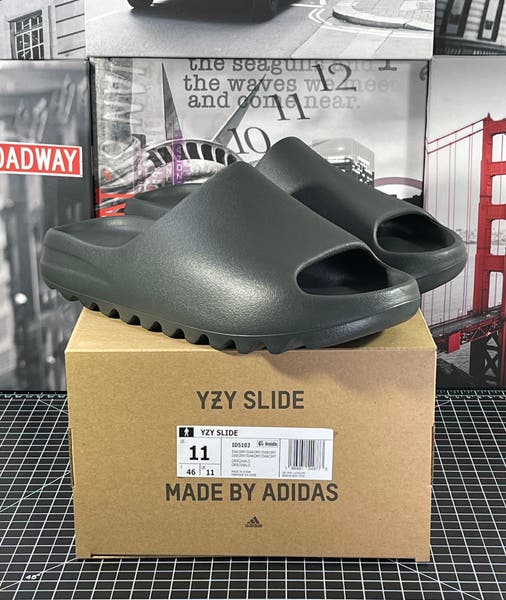 靴 YZY SLIDE ID5103 adidas YEEZY Slide Dark Onyx ID5103 Men's Size | eBay