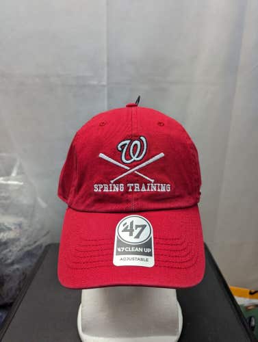 NWS Washington Nationals '47 Clean Up Spring Training Strapback Hat MLB