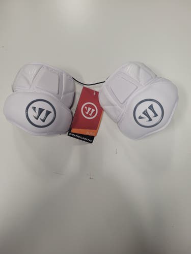 New Adult Large Warrior Burn Pro Elbow Pads - white