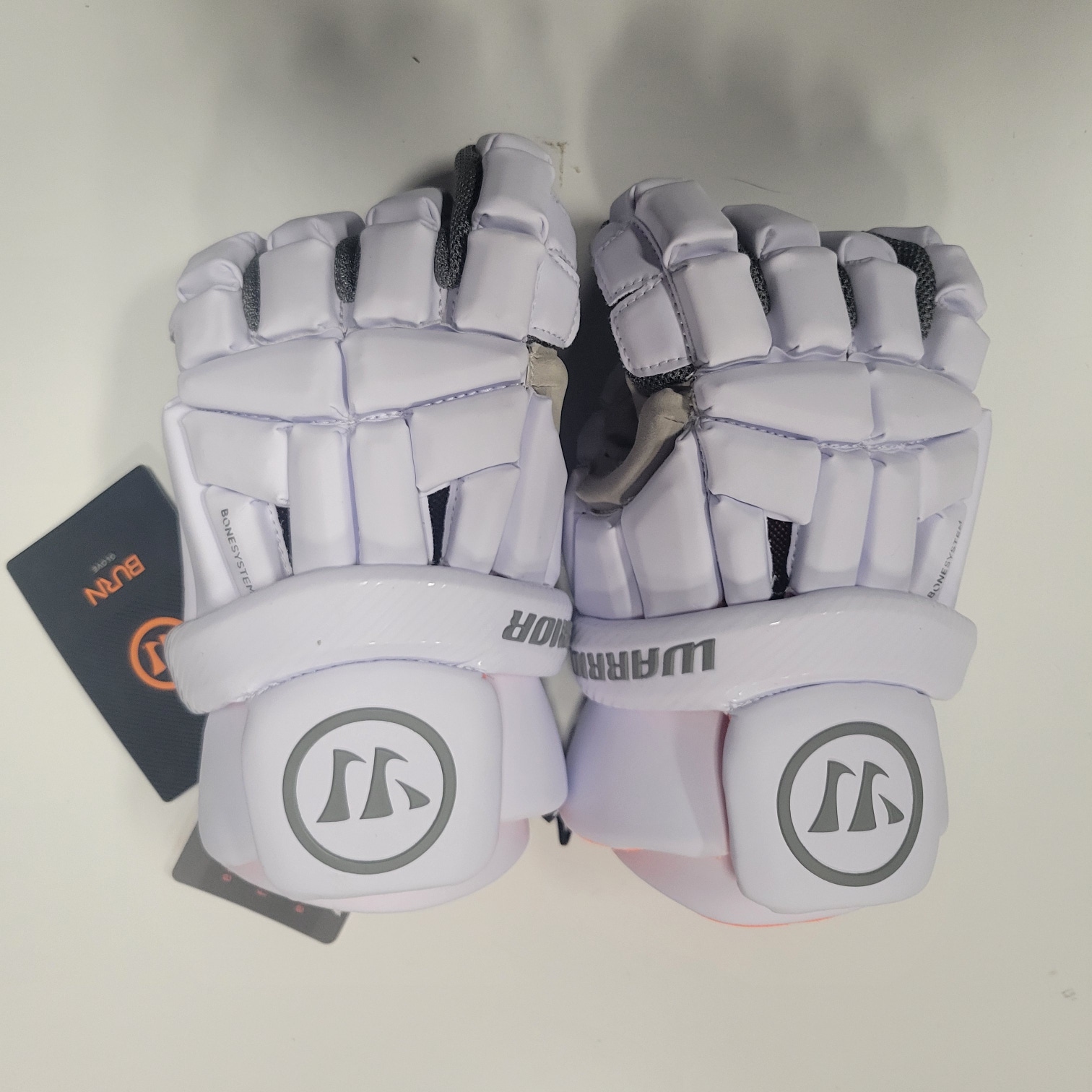 New Warrior Burn Lacrosse Gloves Large White - 23' Model