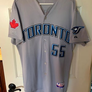 Authentic MLB Toronto Blue Jays #55 Brian Butterfield Jersey