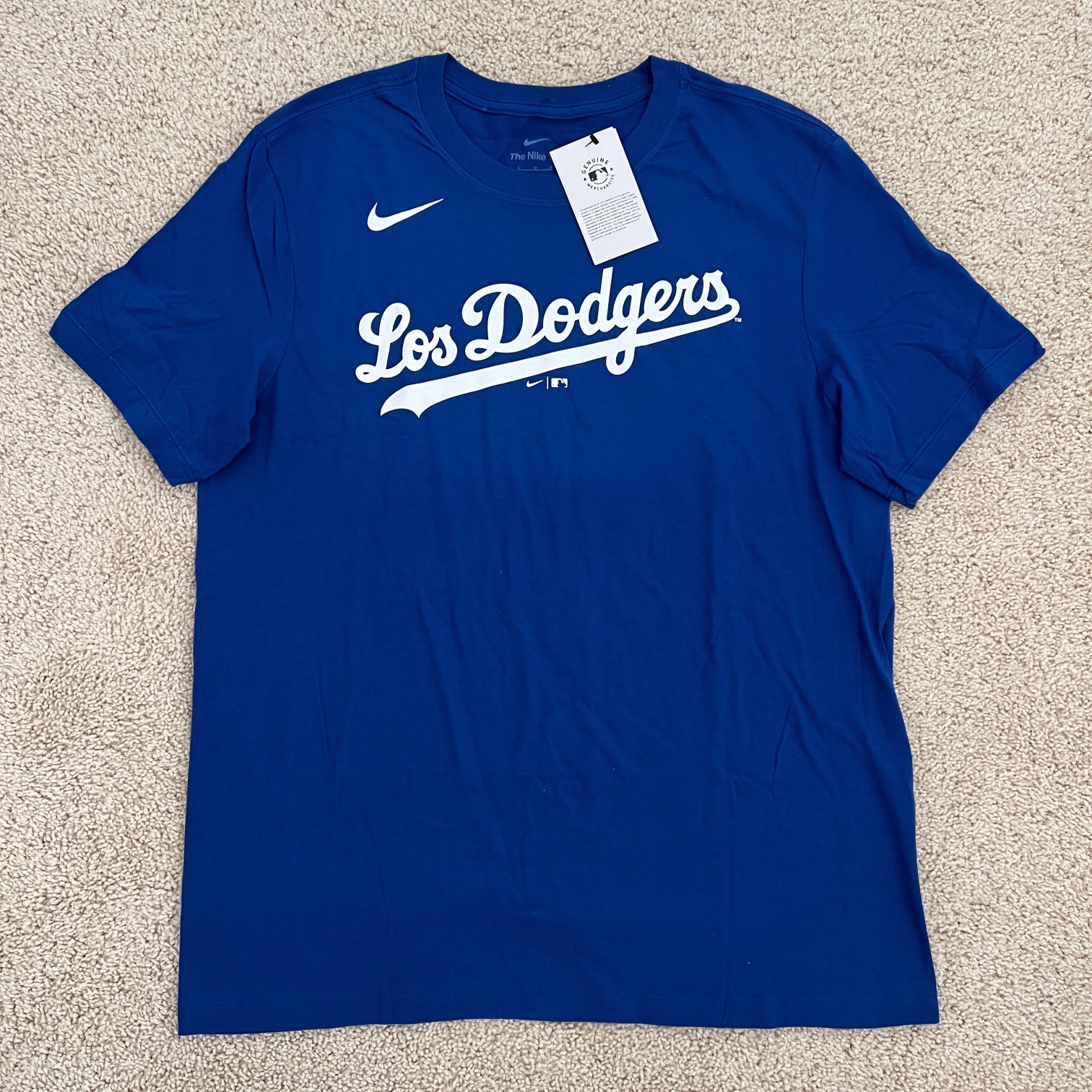 Nike Los Angeles Dodgers Nike Team City Connect T-Shirt Blue - Men's Size L