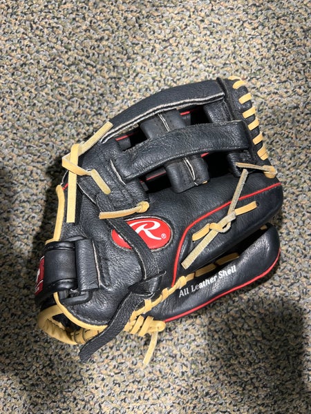 Black Used Rawlings Highlight Series Right Hand Throw Baseball Glove 11.5"