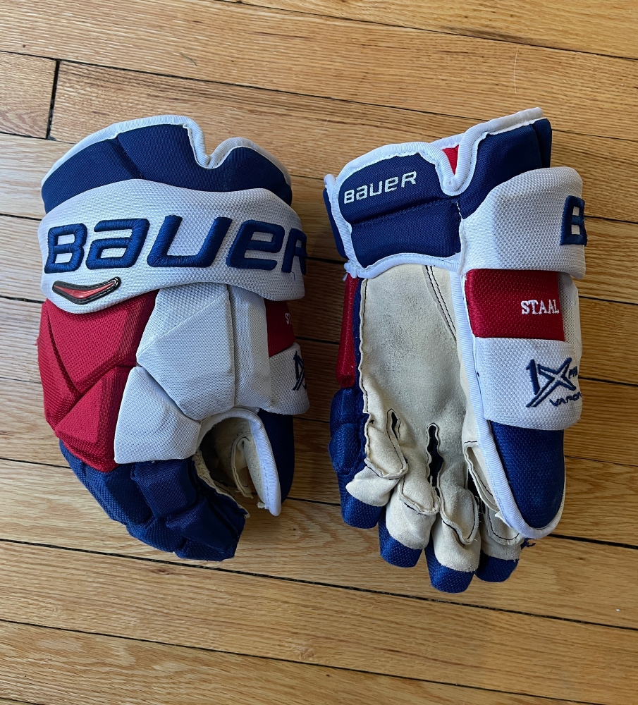Pro Stock New York Rangers Bauer 14" Vapor 1X Pro Gloves