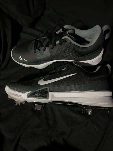 Black Men's Metal Low Top Force Zoom Trout 9 Baseball Cleats