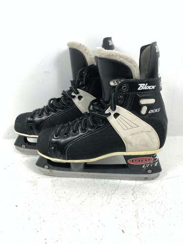 Used Ccm Blk Tacks Junior 04 Ice Skates Ice Hockey