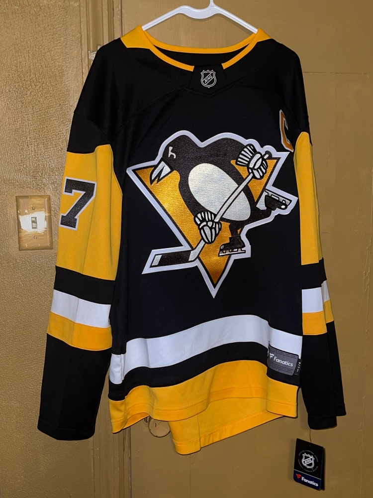 Fanatics NHL Pittsburgh Penguins Sidney Crosby Jersey Mens Size Large Brand New.