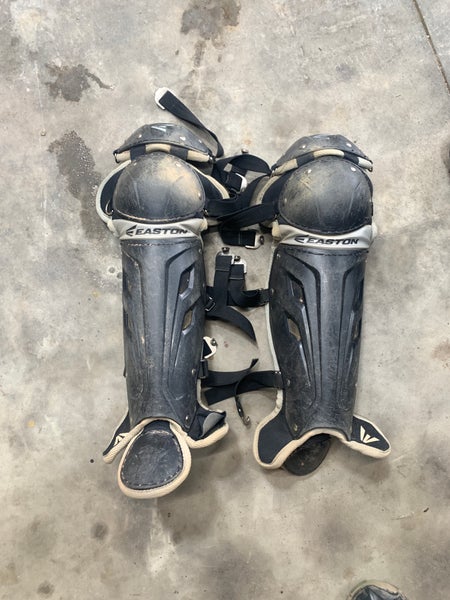 baseball- Used Easton Catcher's Leg Guard- youth 12.75