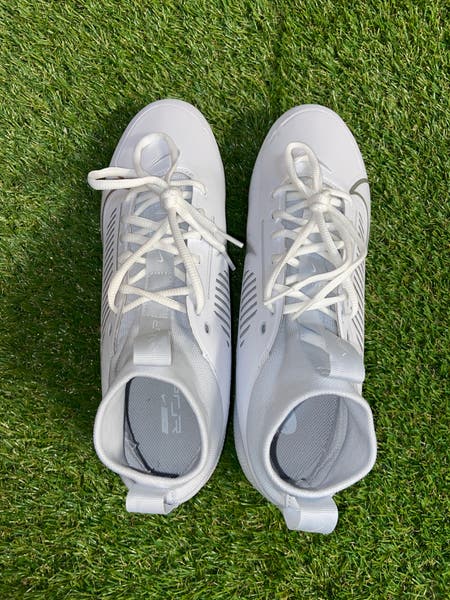 SOLD* Nike Vapor Edge Pro 360 2 Football Cleats White Silver  display picture 1