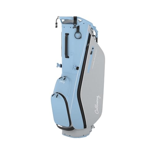 NEW 2024 Callaway Hyper Lite Zero Glacier/Silver Double Strap Stand Golf Bag