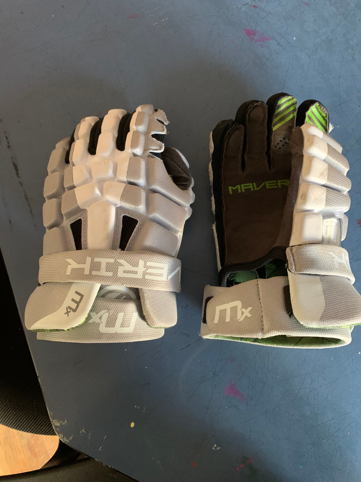 Used Maverik MX Lacrosse Gloves 12"
