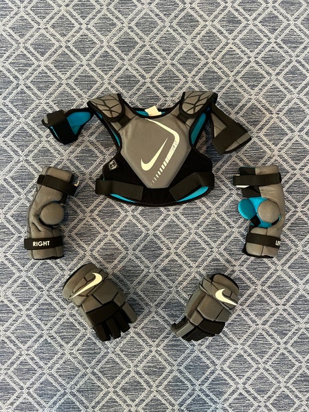 Used Small Nike Shoulder Pads + Elbow Pads + Gloves