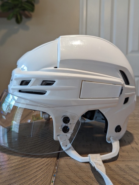 CCM Tacks 910 Pro Stock Hockey Helmet Bauer Visor Combo Large White