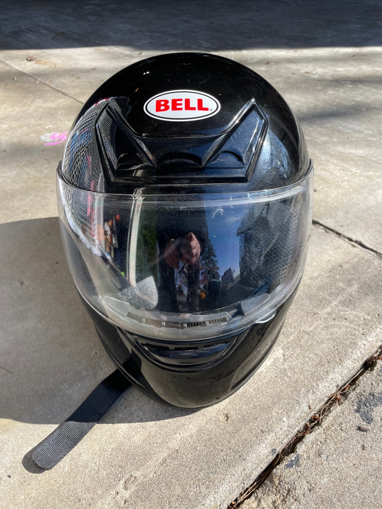 Black Men's Bell Motorcycle Helmet