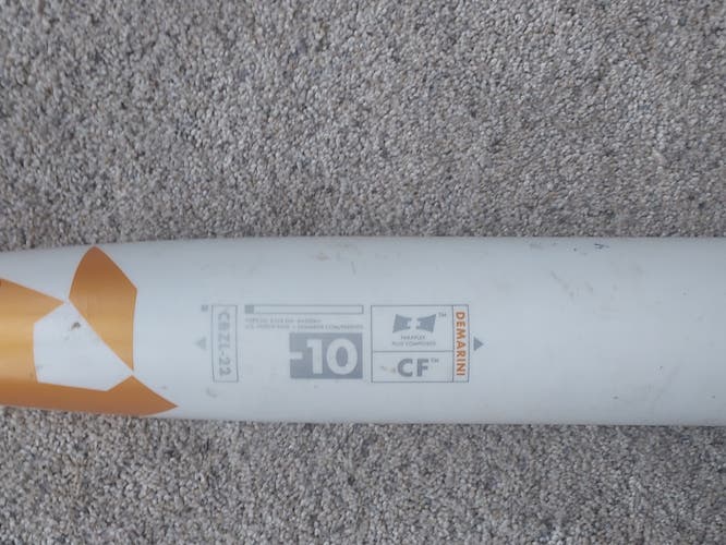 Used USSSA Certified 2022 DeMarini Composite CF Zen Bat (-10) 31"