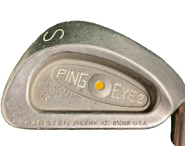 Ping Eye 2 Sand Wedge Gold Dot 4 Degrees Flat Lie RH KT Stiff Steel 35.5 Inches