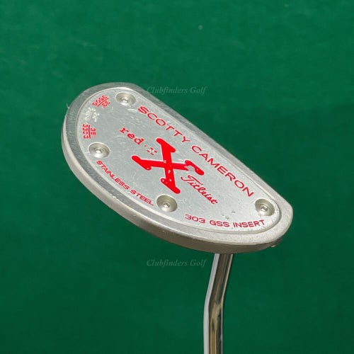 Scotty Cameron Red X 34" Single-Bend Mid-Mallet Putter Golf Club Titleist