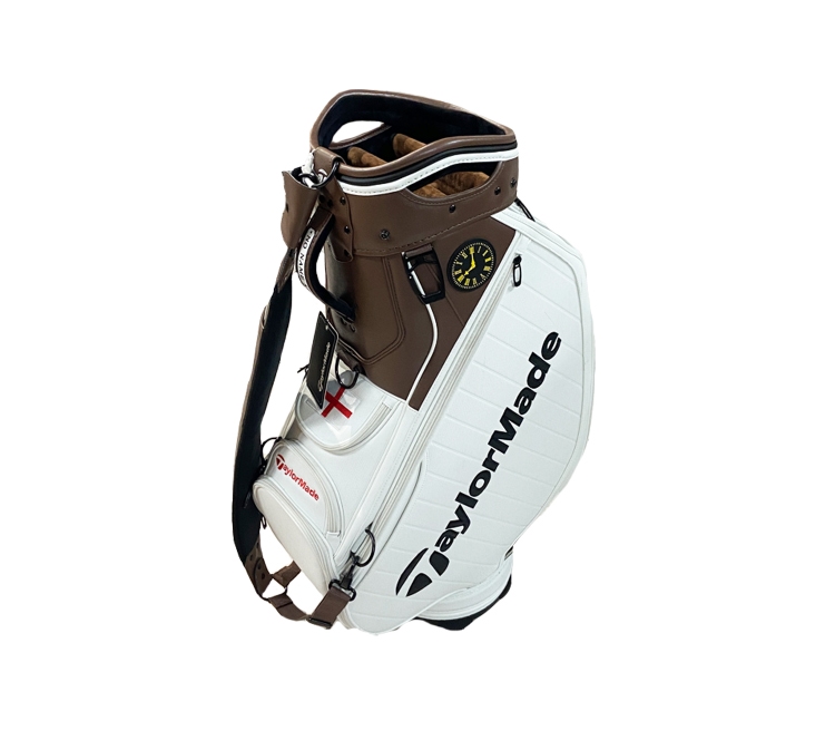 2021 TaylorMade British Open Limited Edition White/Brown Golf Staff Bag