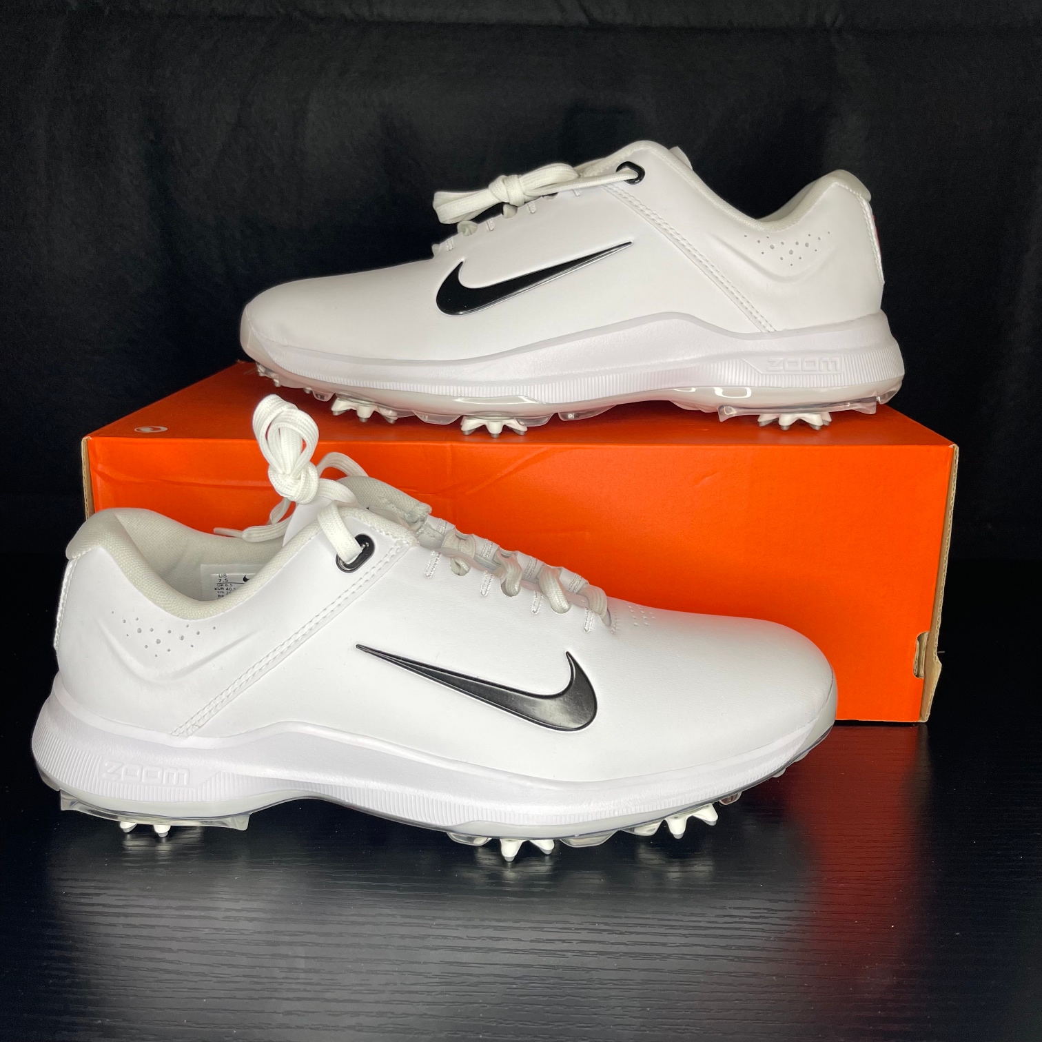 Nike Air Zoom Tiger Woods TW20 Men's Golf Shoes White Red Size 7 CI4510-100