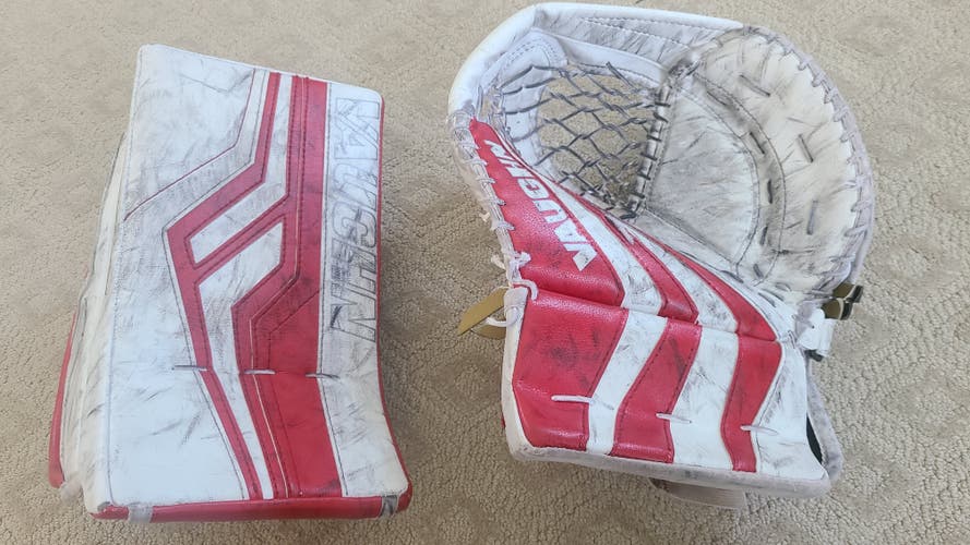 Used Regular Vaughn SLR2 glove and velocity blocker
