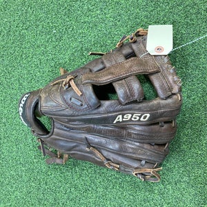 Used Wilson A950 Left Hand Throw Baseball Glove 13"