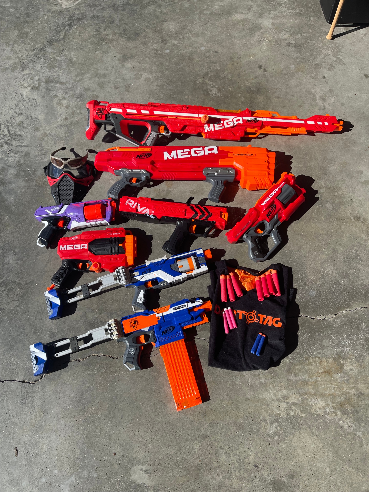Nerf Blasters - Eight (8) Total - with Accessories