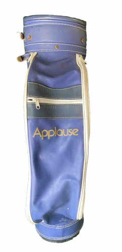 Applause Golf Bag Single Strap 6-Dividers 5 Pockets Zippers Work Nice Condition