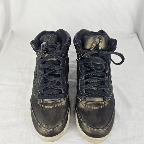 Jordan Retro 5 GS Heiress Camo Premium Green Black 919710-030 Athletic Size 8.5