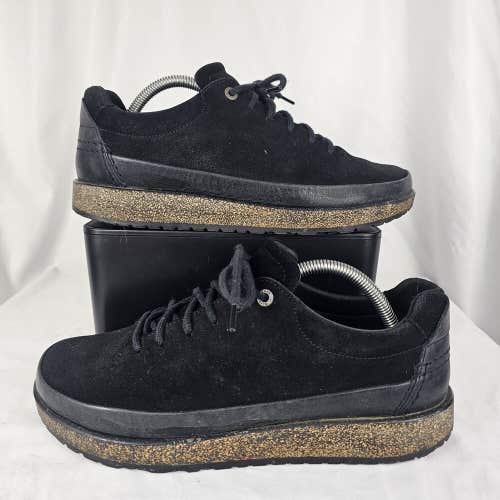 Birkenstock Honnef Low Suede Black Size 41 E WIDE Mens 8.5, Womens 10.5 Sneakers