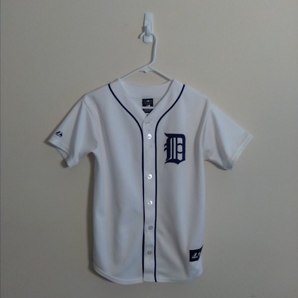 Majestic MLB Detroit Tigers Miguel Cabrera Home Jersey Boys Sz Large