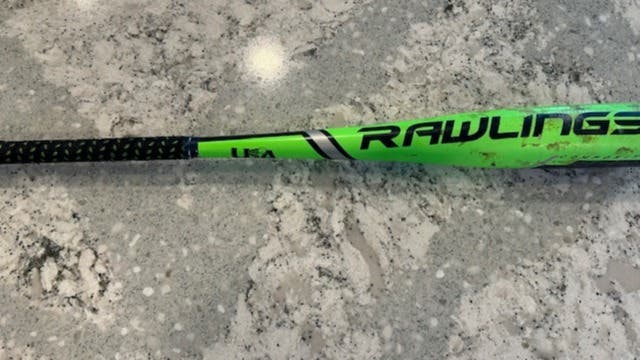 Used USABat Certified Rawlings Composite Threat Bat (-12) 15 oz 27"